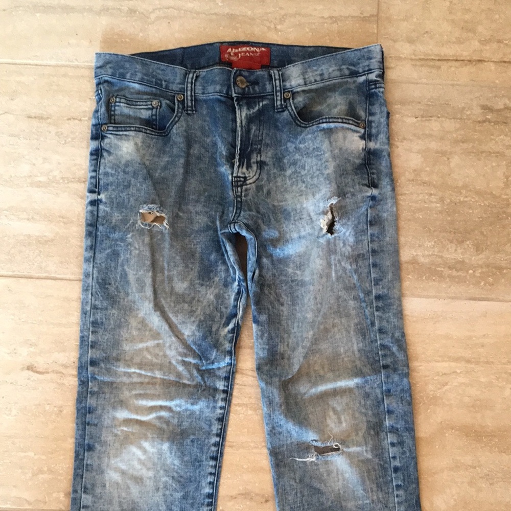 Mens Arizona Skinny Flex Denim Jeans W30 L32